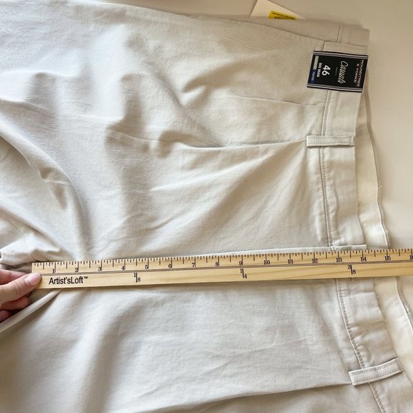 Roundtree & Yorke NEW Classic Fit Pleat Front Shorts Cotton Big Man - Size 46 - Picture 8 of 8